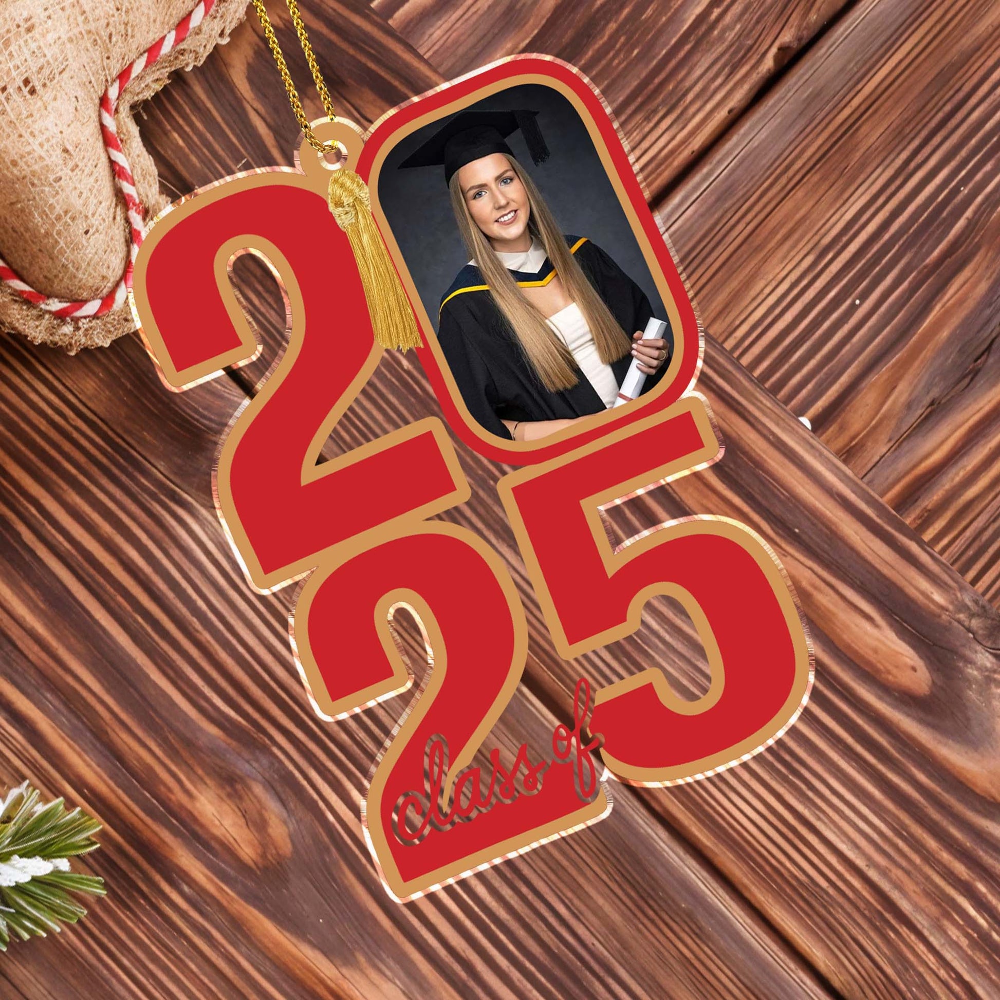 Class Of [year], Graduation Cap And Diploma