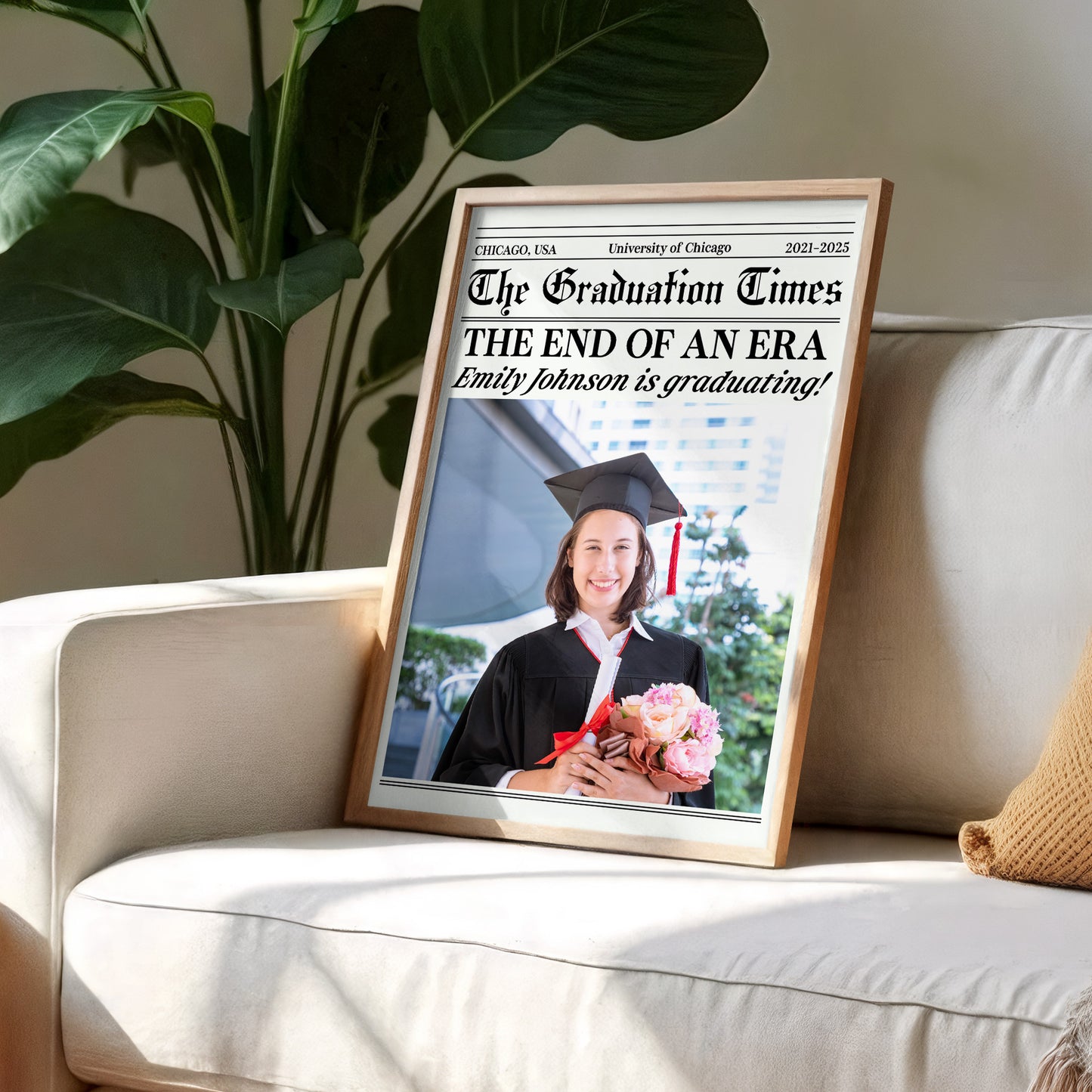 The End Of An Era, Celebrating Your Graduation - Personalized Custom Vertical Poster - GRAD322_VPOS