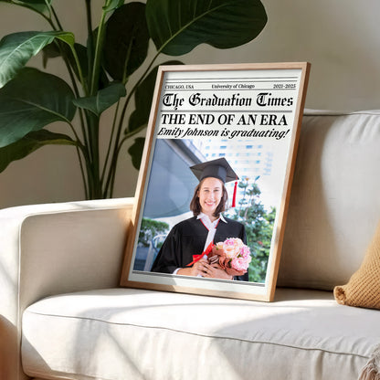 The End Of An Era, Celebrating Your Graduation - Personalized Custom Vertical Poster - GRAD322_VPOS