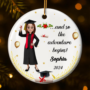 And So The Adventure Begins With Graduate And Cap