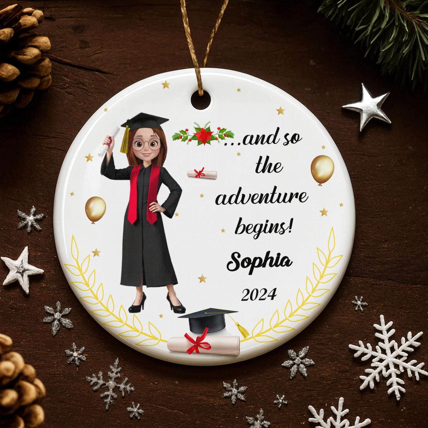 And So The Adventure Begins With Graduate And Cap