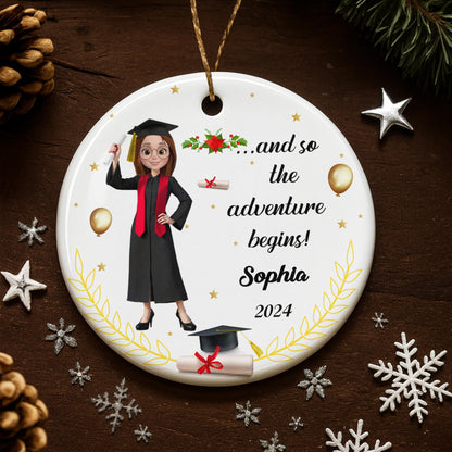 And So The Adventure Begins With Graduate And Cap