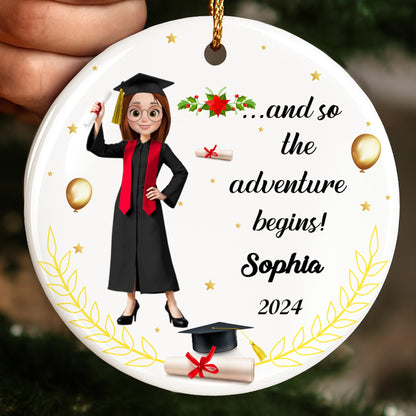 And So The Adventure Begins With Graduate And Cap