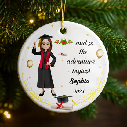 And So The Adventure Begins With Graduate And Cap