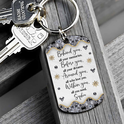 Behind You All Your Memories, Flowers, Graduation Cap