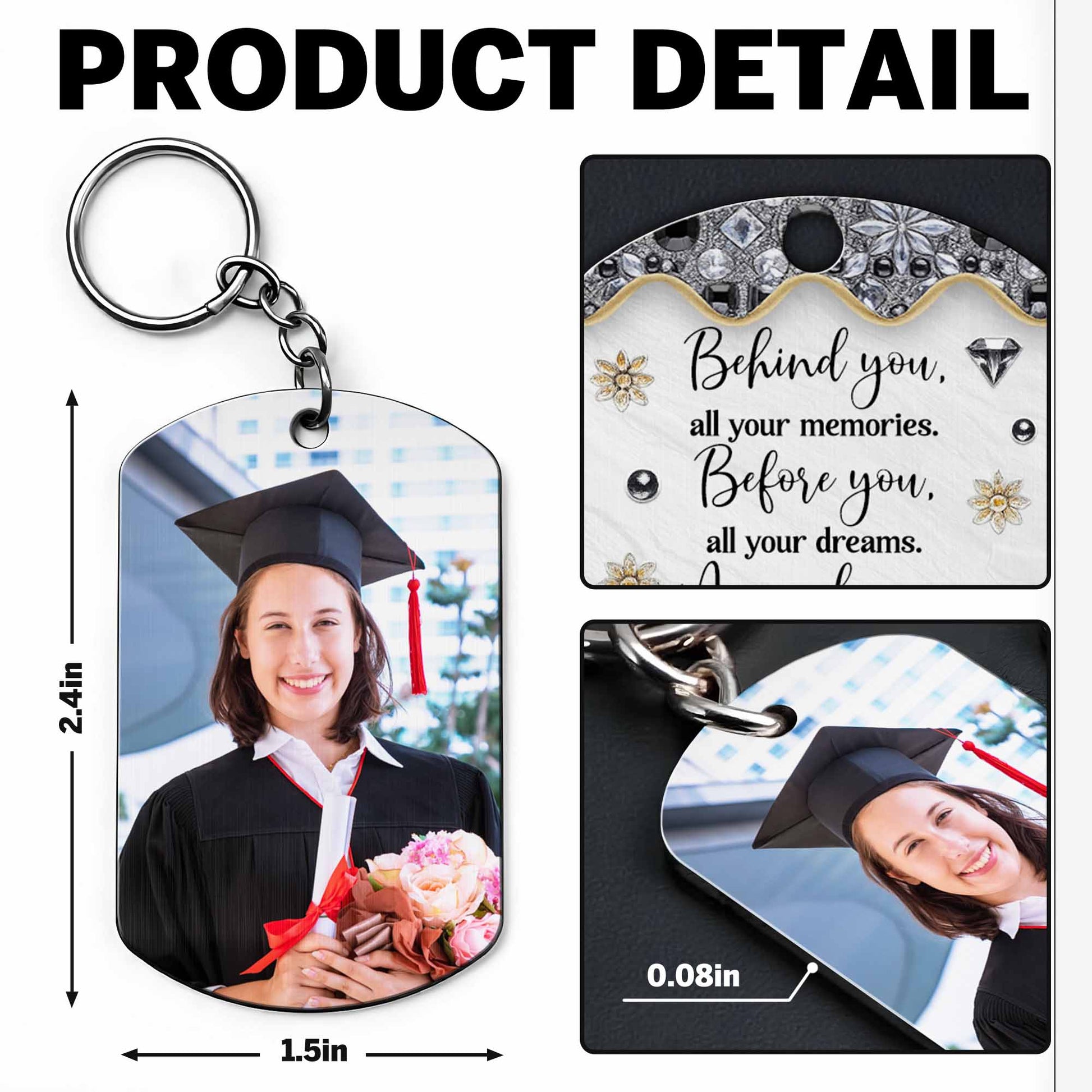 Behind You All Your Memories, Flowers, Graduation Cap