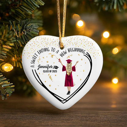 A Sweet Ending To A New Beginning, Graduate In Cap And Gown