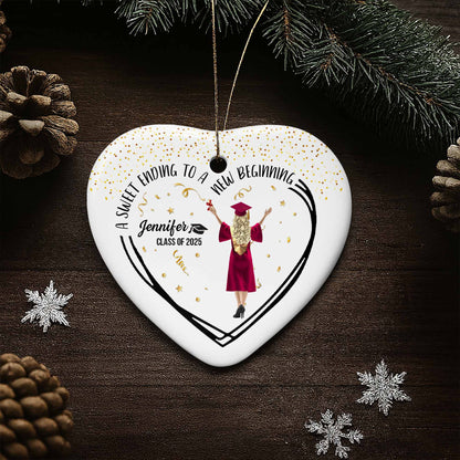 A Sweet Ending To A New Beginning, Graduate In Cap And Gown