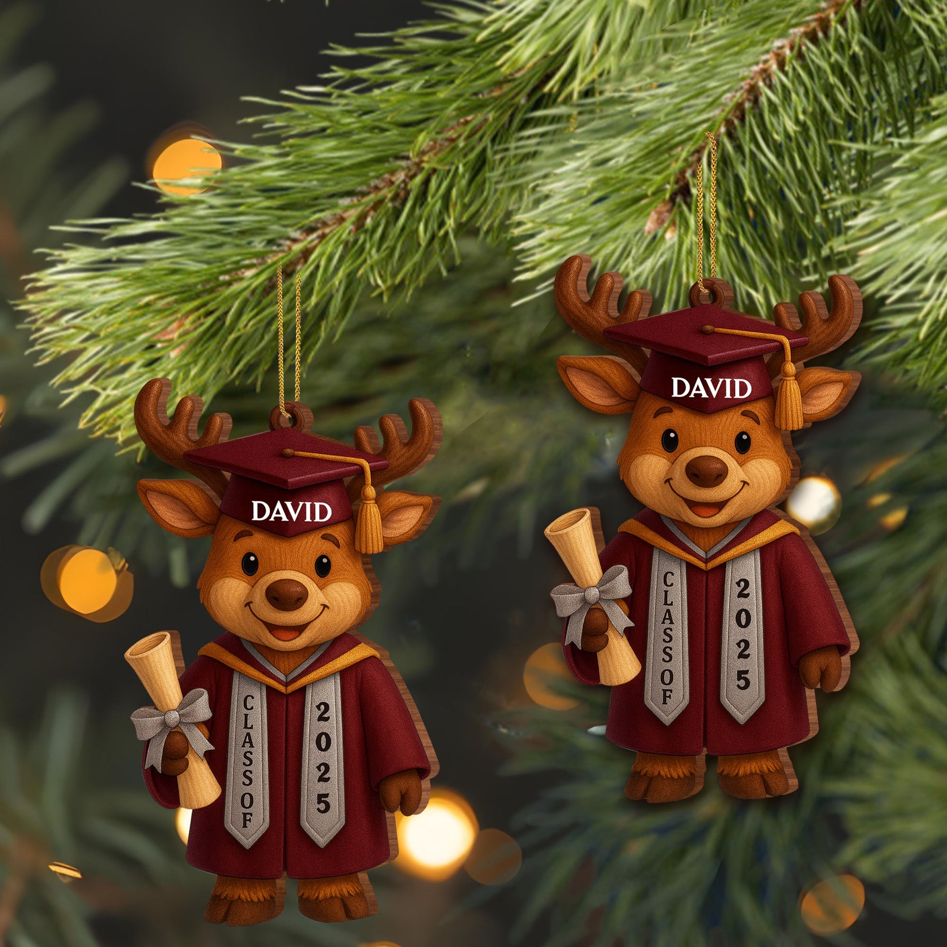 Celebrate Your Graduate's Achievement, Reindeer Graduation Ornament