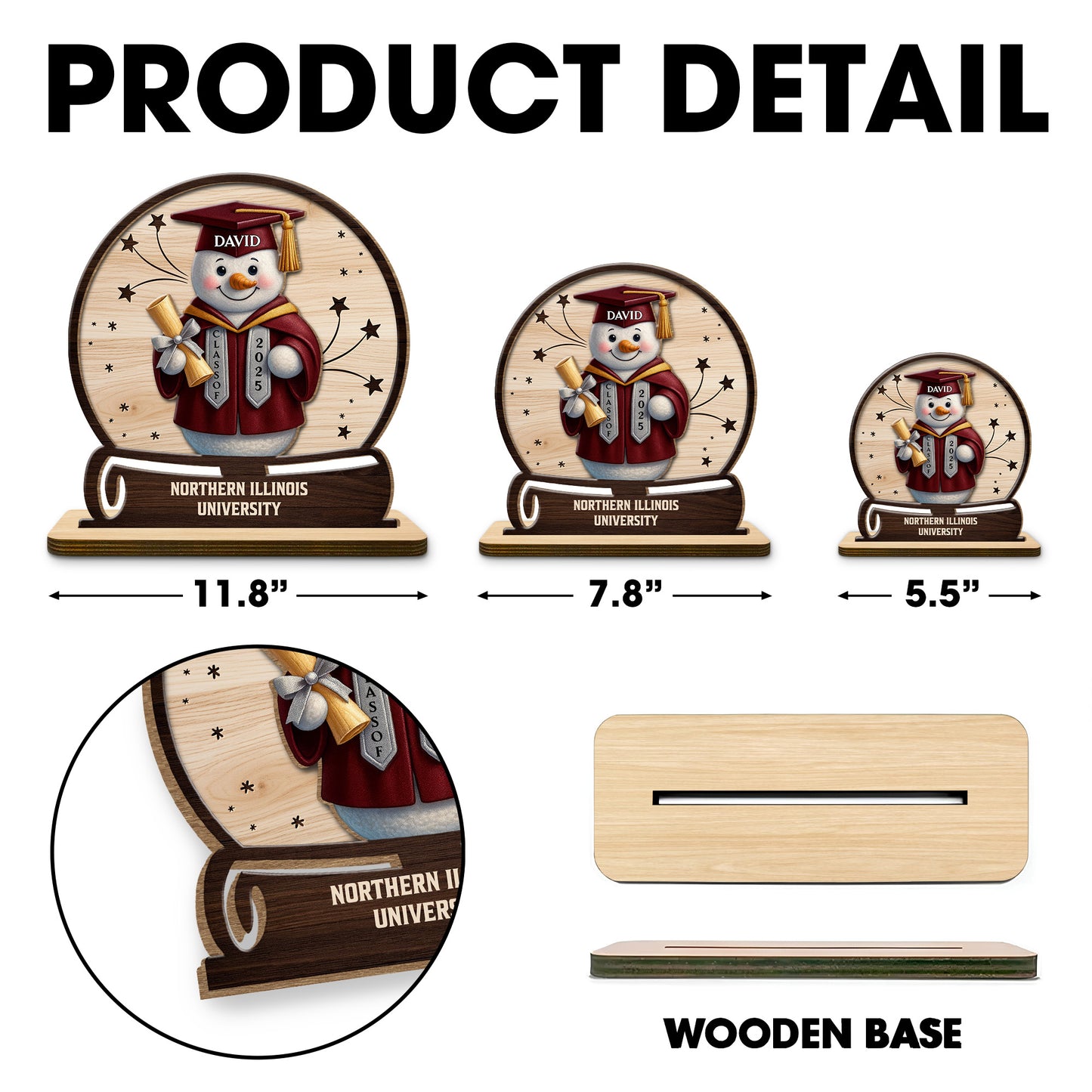 Celebrate Your Graduation, Snowman With Cap And Diploma