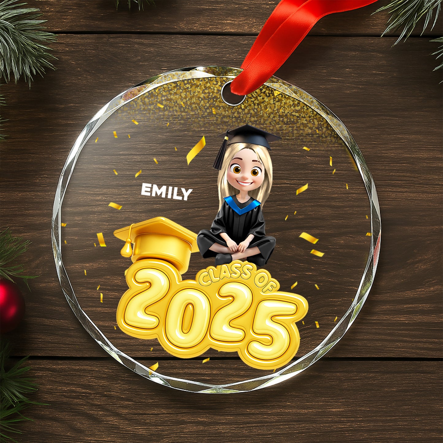 Class Of 2025 Graduation Custom Ornament