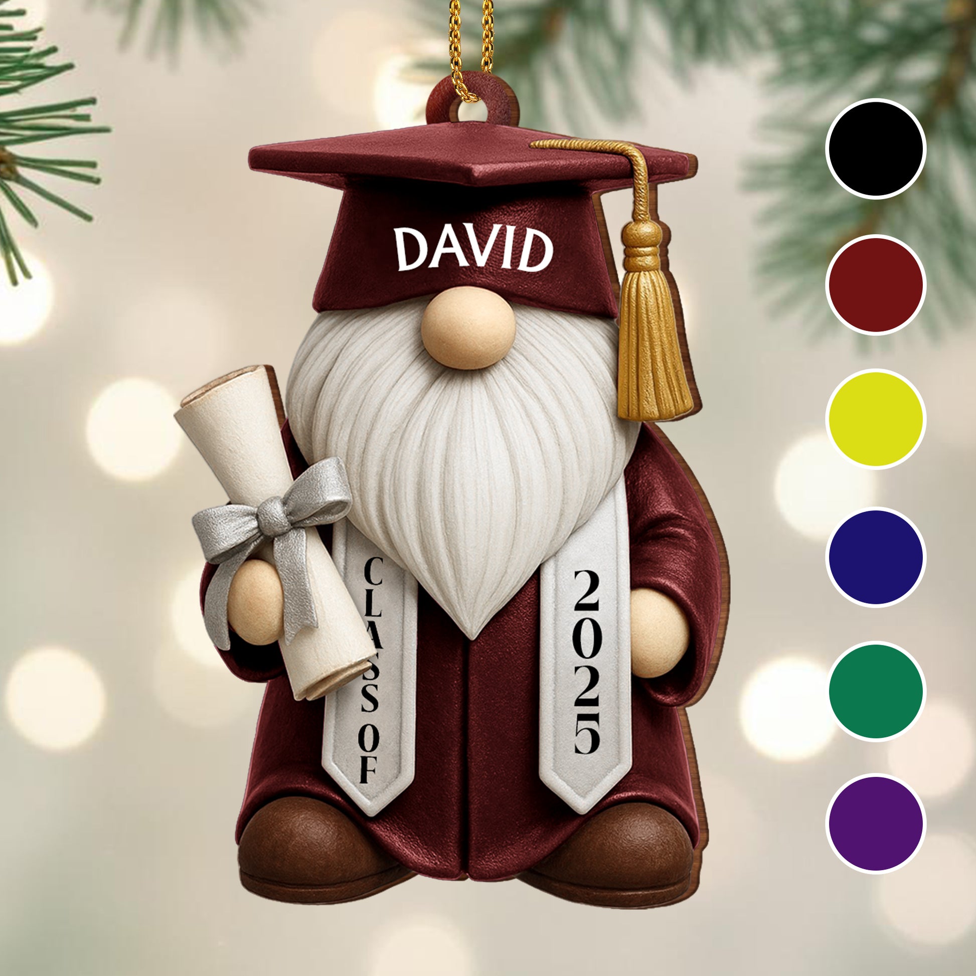 Celebrate Academic Achievements With Customizable Graduate Ornament