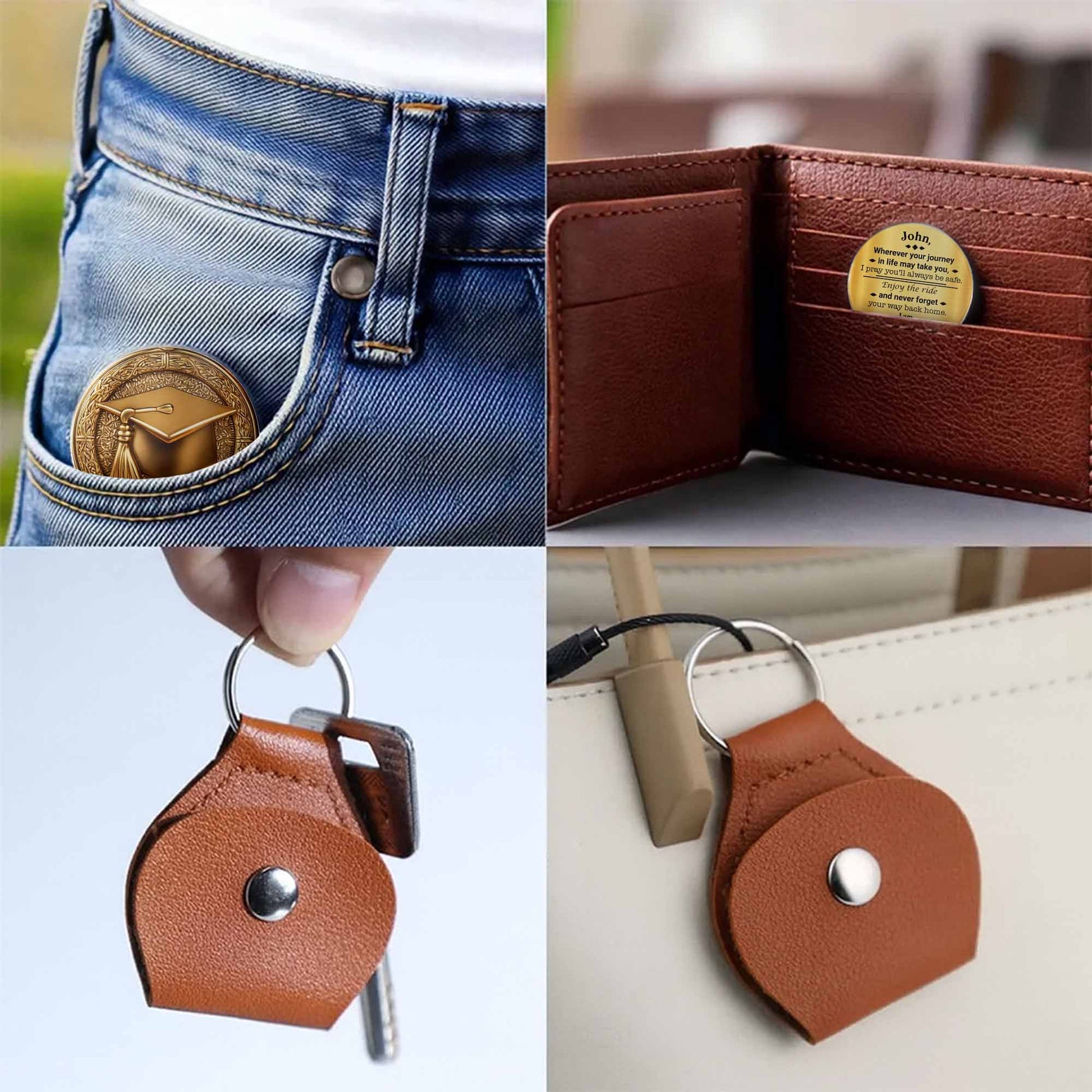 Wherever Your Journey Takes You Keychain