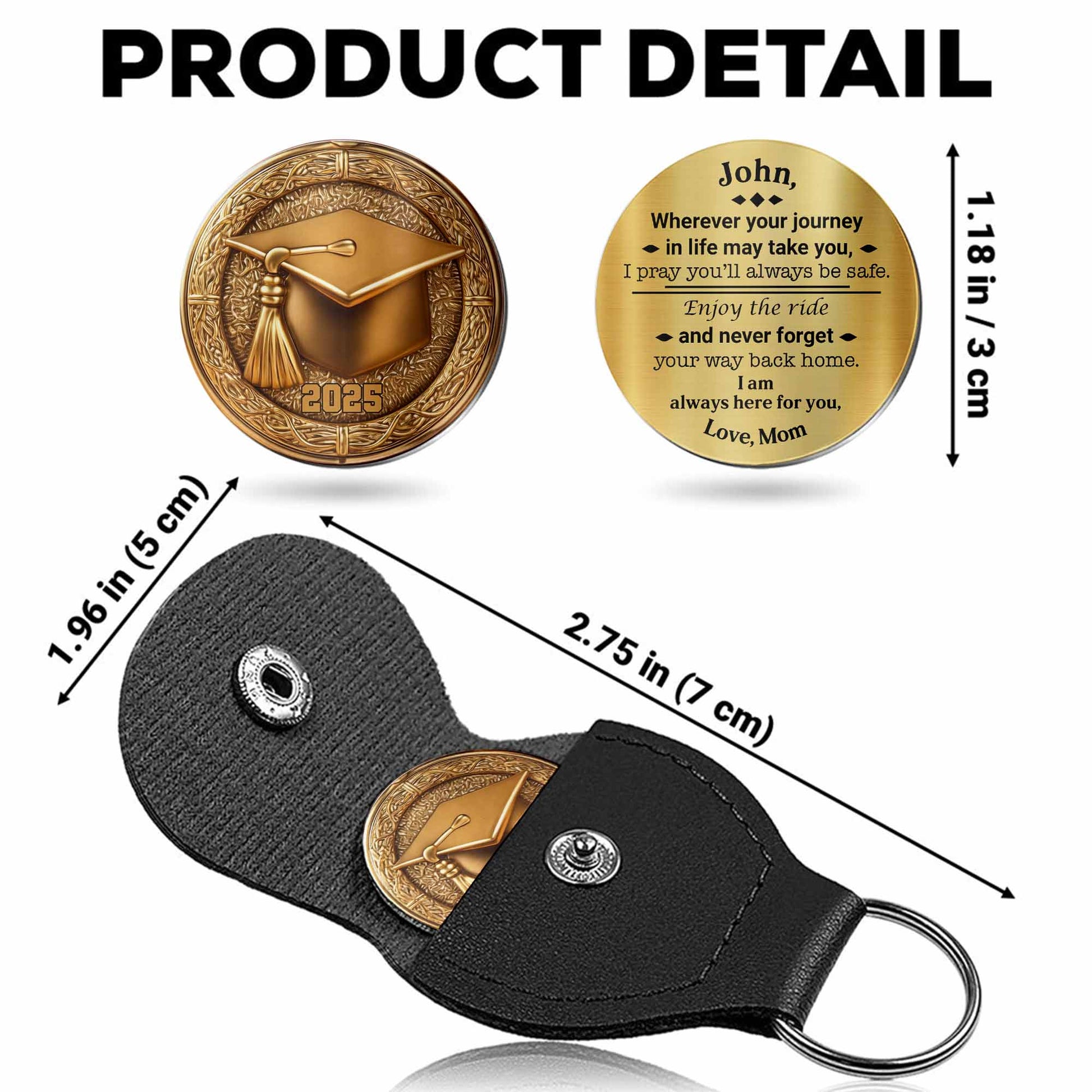 Wherever Your Journey Takes You Keychain