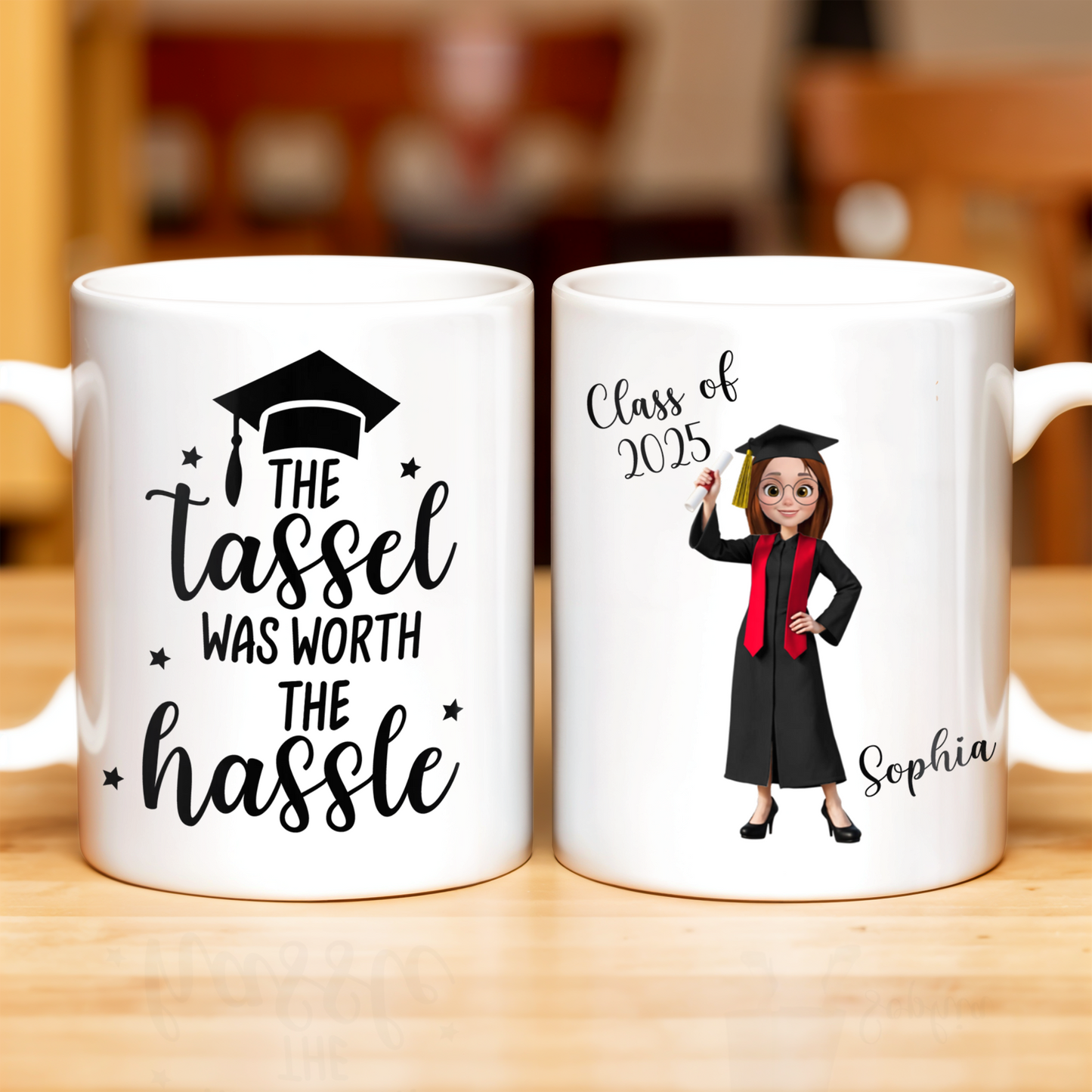 The Tassel Was Worth The Hassle Graduation Cap Mug