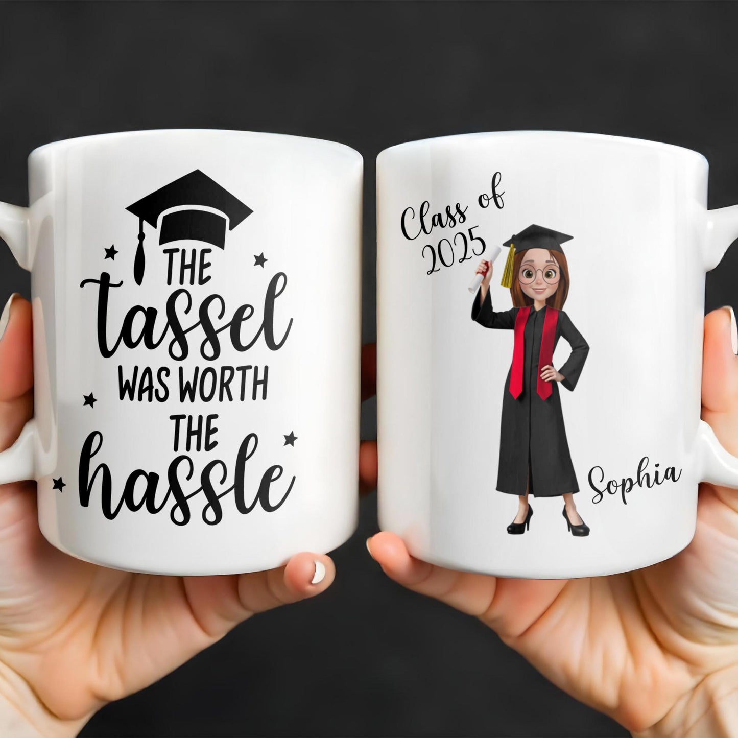 The Tassel Was Worth The Hassle Graduation Cap Mug