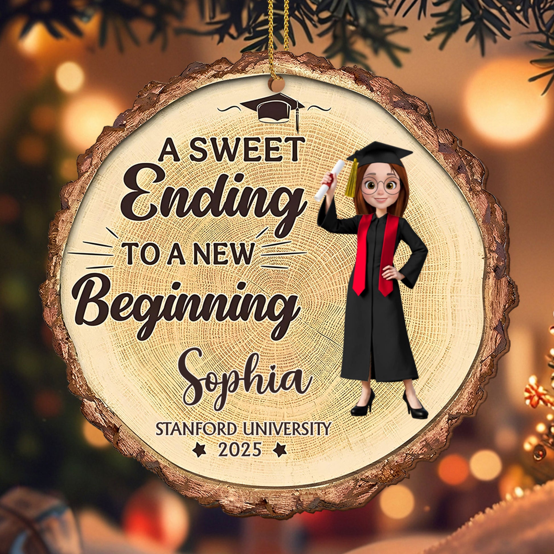 A Sweet Ending To A New Beginning, Graduation Cap And Diploma