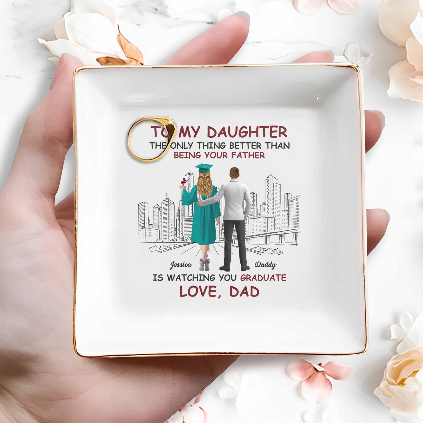 To My Daughter, The Only Thing Better Than Being Your Mother, Graduation Cap, City Skyline