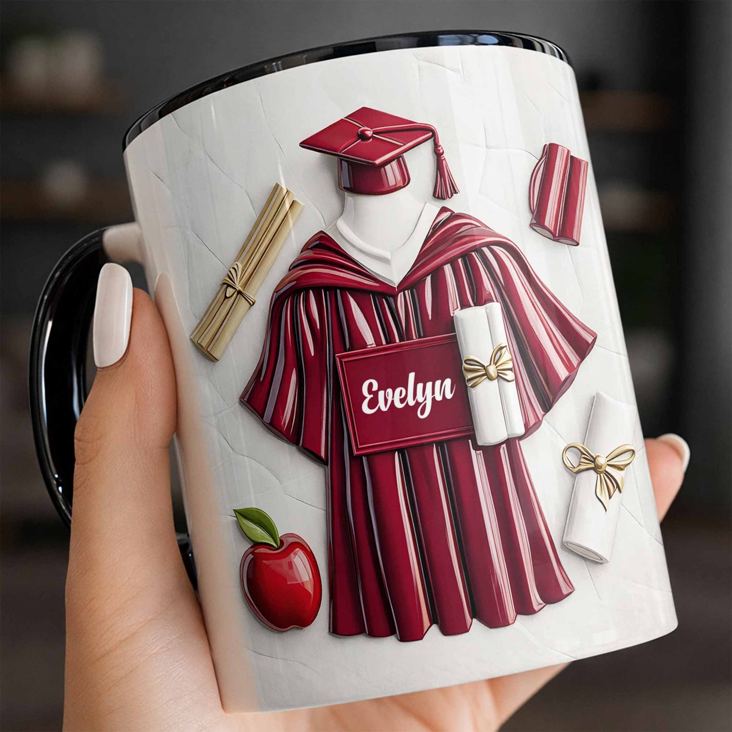 Celebrate Your Achievement Graduation Gown And Diploma Scroll