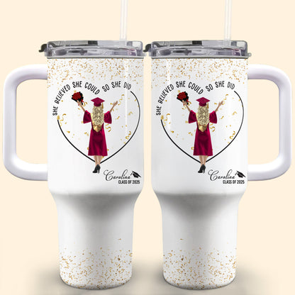 She Believed She Could So She Did, Graduation Cap and Confetti