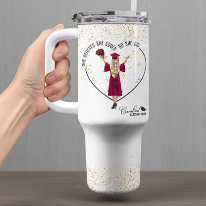 She Believed She Could So She Did, Graduation Cap and Confetti