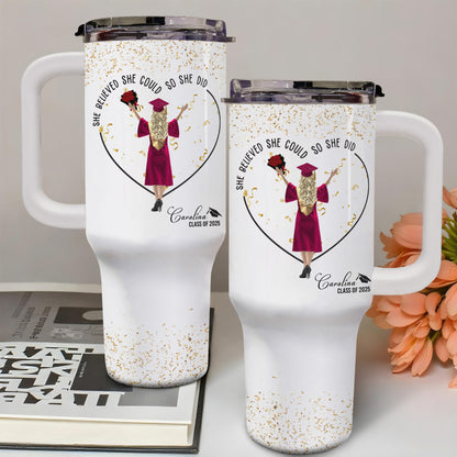 She Believed She Could So She Did, Graduation Cap and Confetti