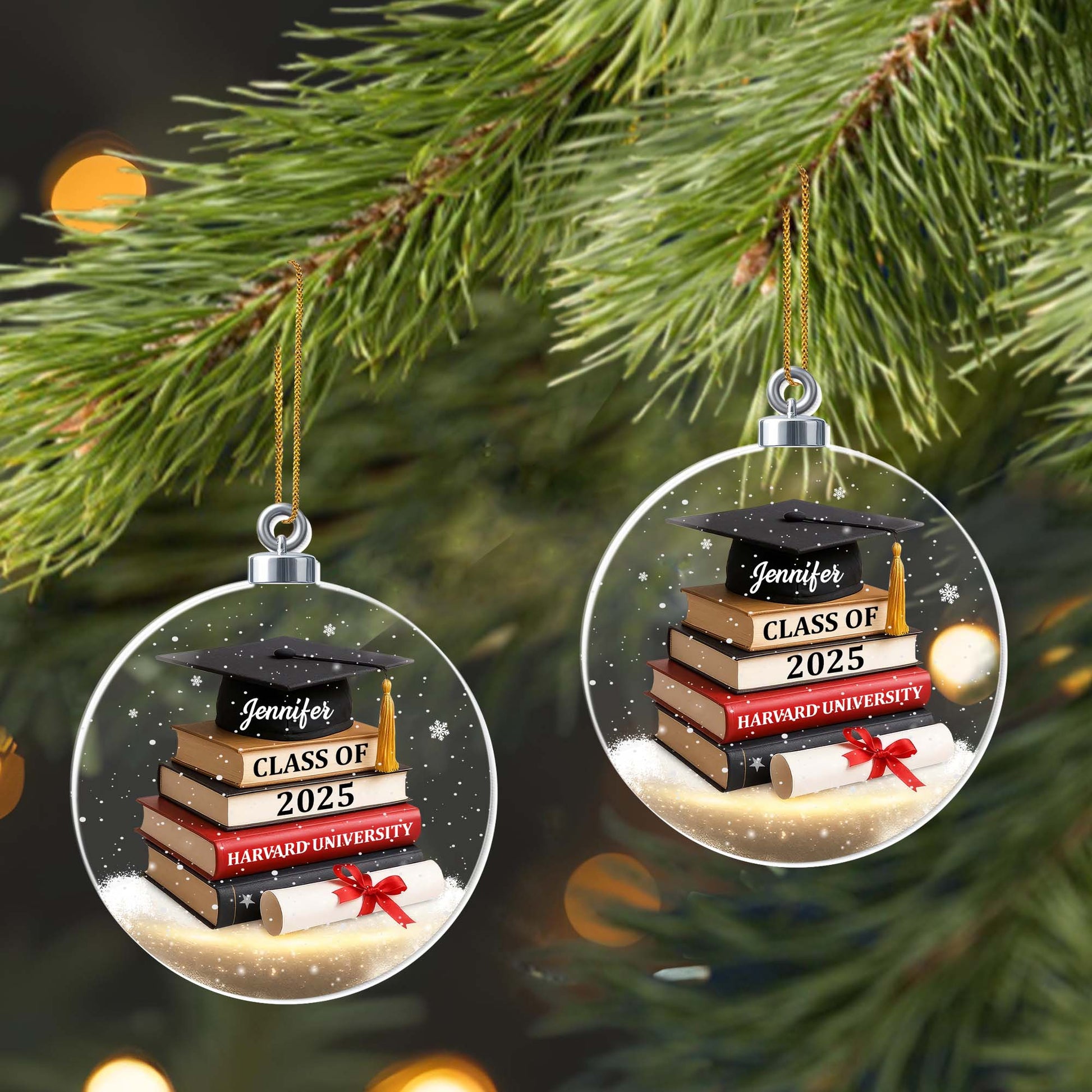 Customized Graduation Books And Mortarboard Keepsake