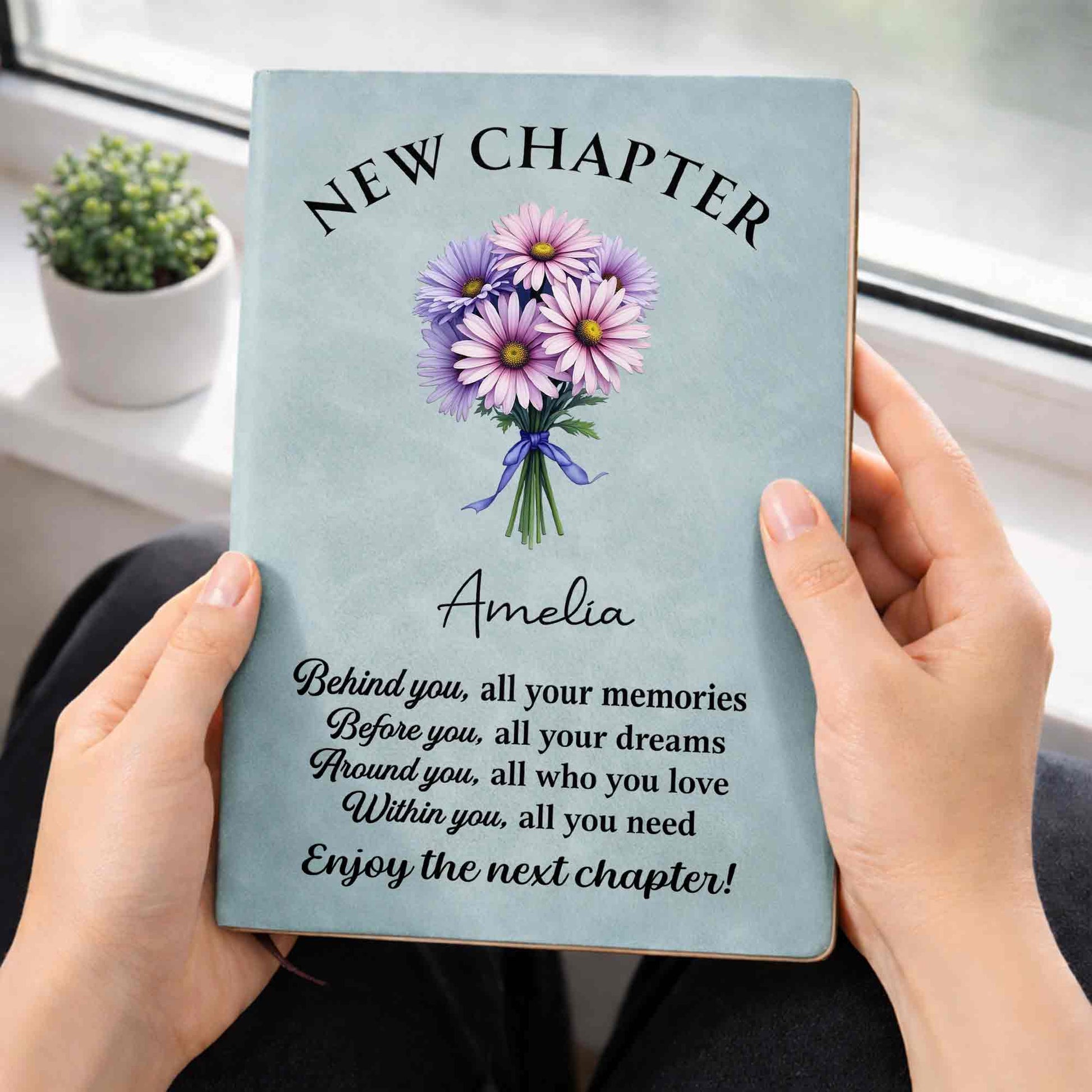 New Chapter Behind You All Your Memories Flower Bouquet