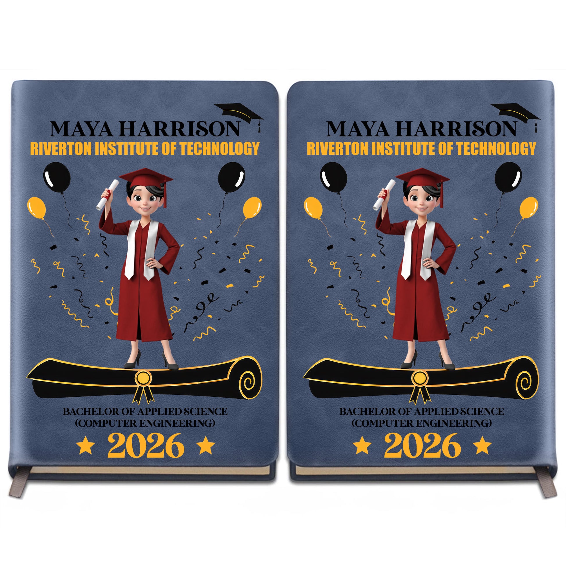 A Proud Graduate Standing Tall With Graduation Cap And Diploma