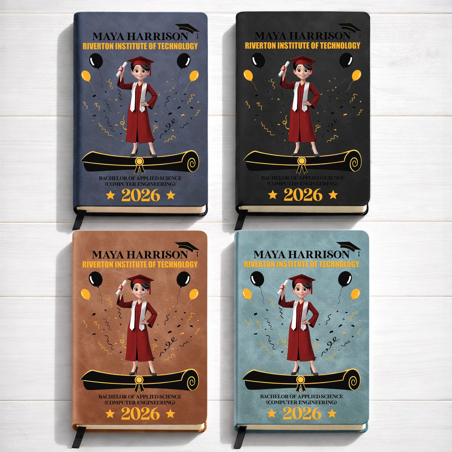 A Proud Graduate Standing Tall With Graduation Cap And Diploma