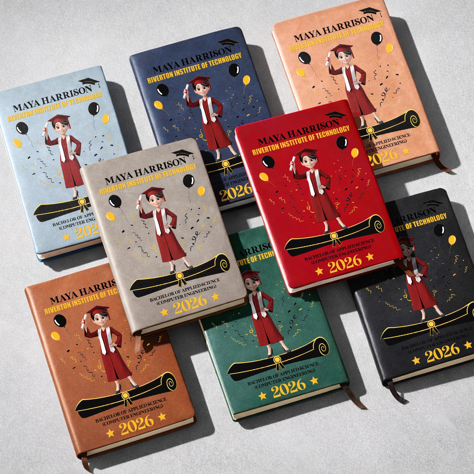 A Proud Graduate Standing Tall With Graduation Cap And Diploma