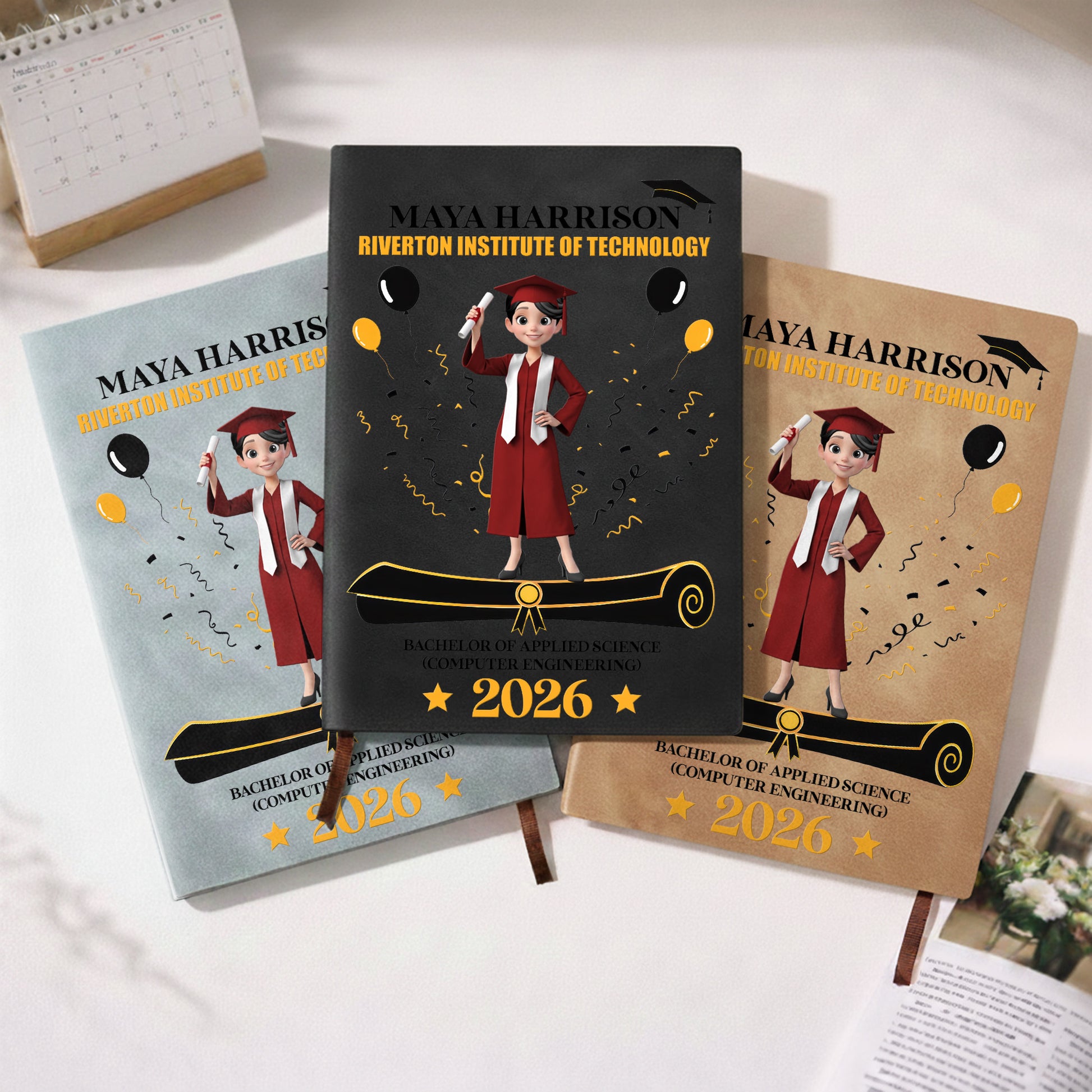 A Proud Graduate Standing Tall With Graduation Cap And Diploma