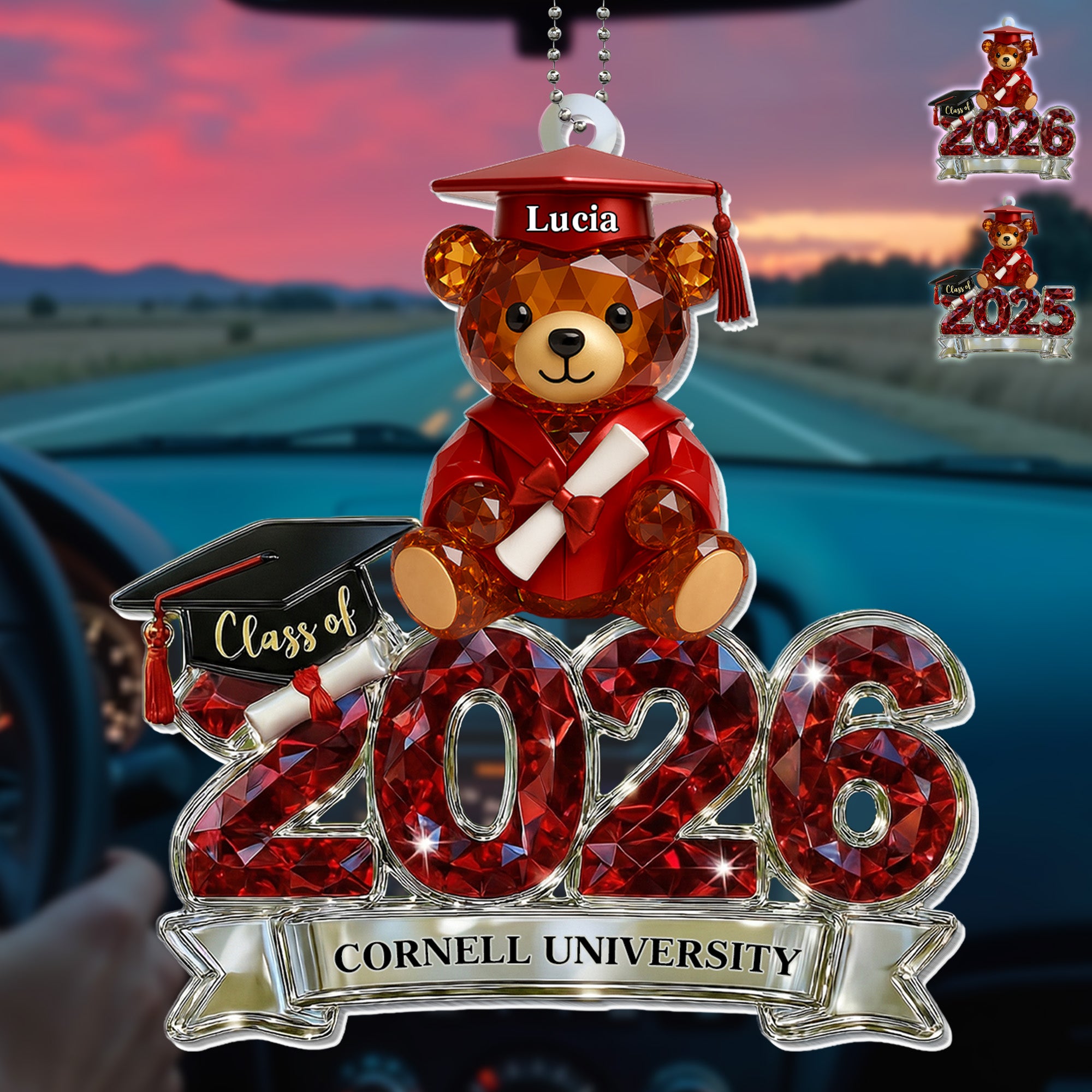 Class Of [Year] Graduation Teddy Bear With Diploma, Personalized Custom ...