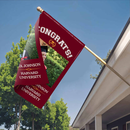 Congrats Class Of [Year], Graduation Cap And Diploma