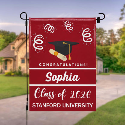 Congratulations Class Of Graduation Cap And Diploma Scroll