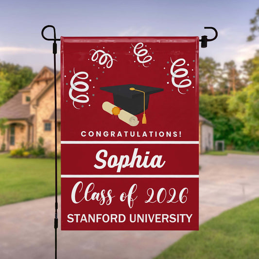 Congratulations Class Of Graduation Cap And Diploma Scroll