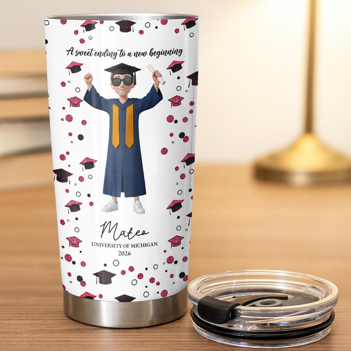 A Sweet Ending To A New Beginning Tumbler