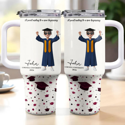 A Sweet Ending To A New Beginning Graduate Boy And Graduation Cap