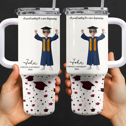 A Sweet Ending To A New Beginning Graduate Boy And Graduation Cap