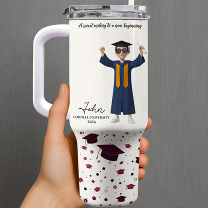A Sweet Ending To A New Beginning Graduate Boy And Graduation Cap