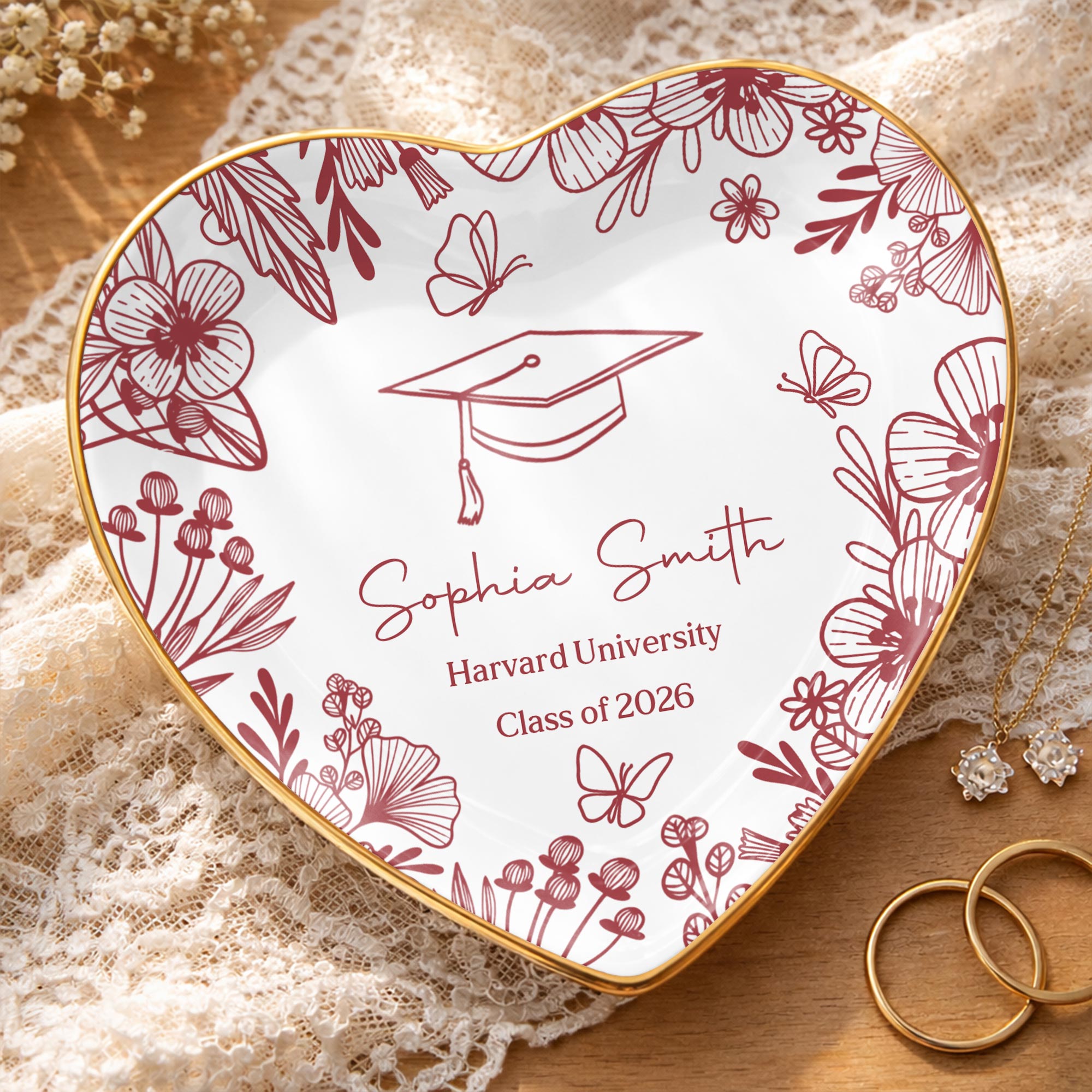Class Of Graduate, Ceramic Dish, Gift For Daughter and Graduates – ALMAGEMS