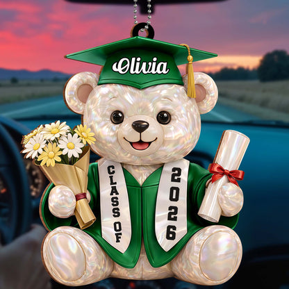 We Still Do Celebrating Our Wedding Anniversary Cruise Ship And Hearts - Personalized Custom Wood Ornament, Car Hanging Ornament - GRAD437_WCA