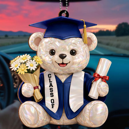 We Still Do Celebrating Our Wedding Anniversary Cruise Ship And Hearts - Personalized Custom Wood Ornament, Car Hanging Ornament - GRAD437_WCA