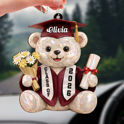 We Still Do Celebrating Our Wedding Anniversary Cruise Ship And Hearts - Personalized Custom Wood Ornament, Car Hanging Ornament - GRAD437_WCA