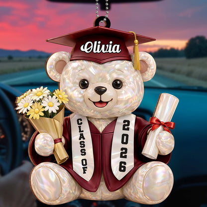 We Still Do Celebrating Our Wedding Anniversary Cruise Ship And Hearts - Personalized Custom Wood Ornament, Car Hanging Ornament - GRAD437_WCA