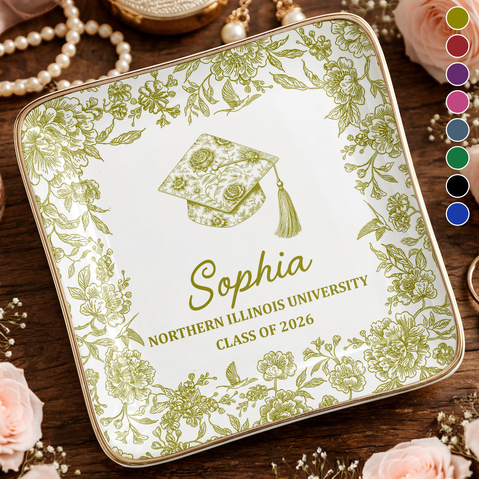 Class Of Graduation, Personalized Ceramic Dish, Gift For Graduates ...