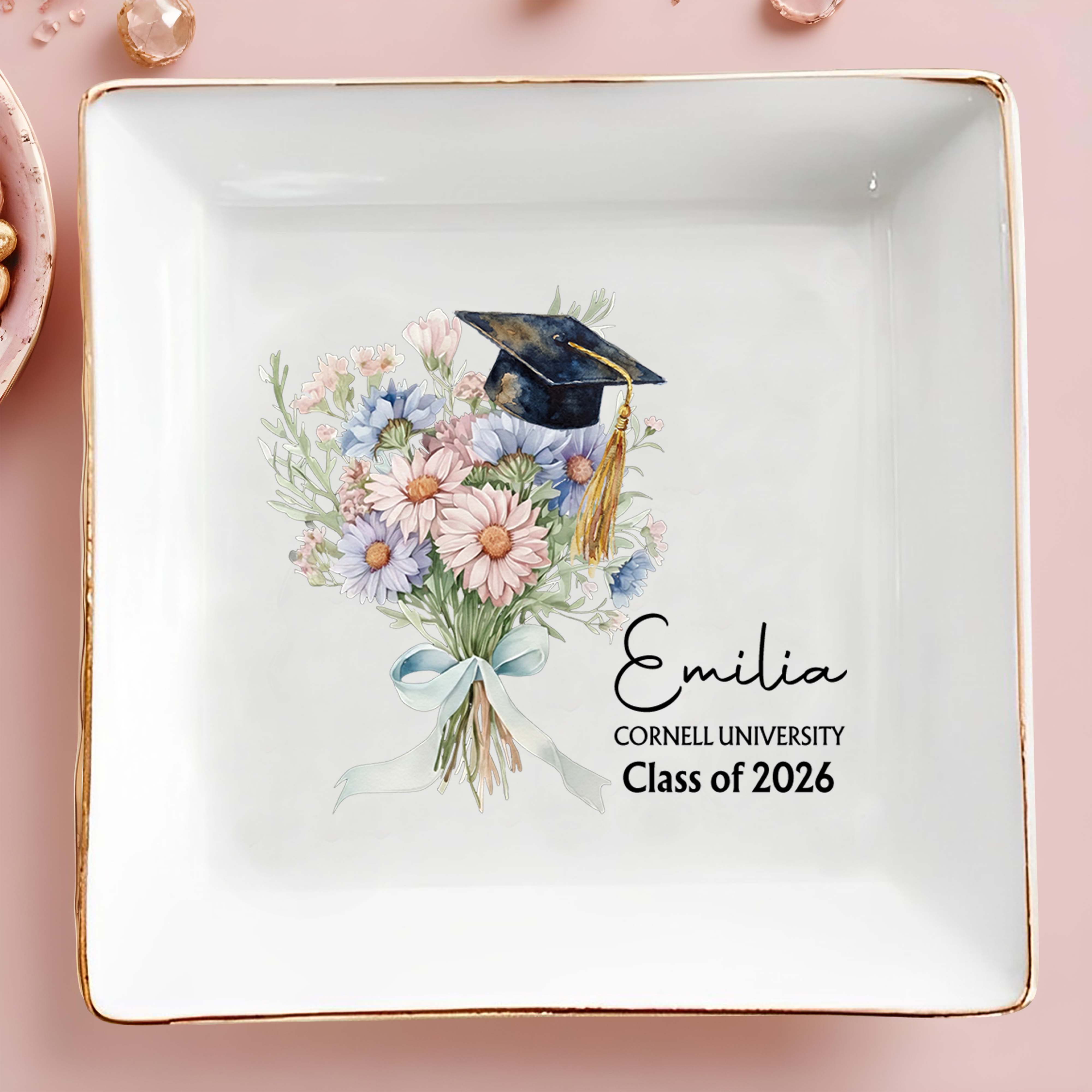 Class of Graduate, Square Ceramic Dish, Gift For Graduates – ALMAGEMS