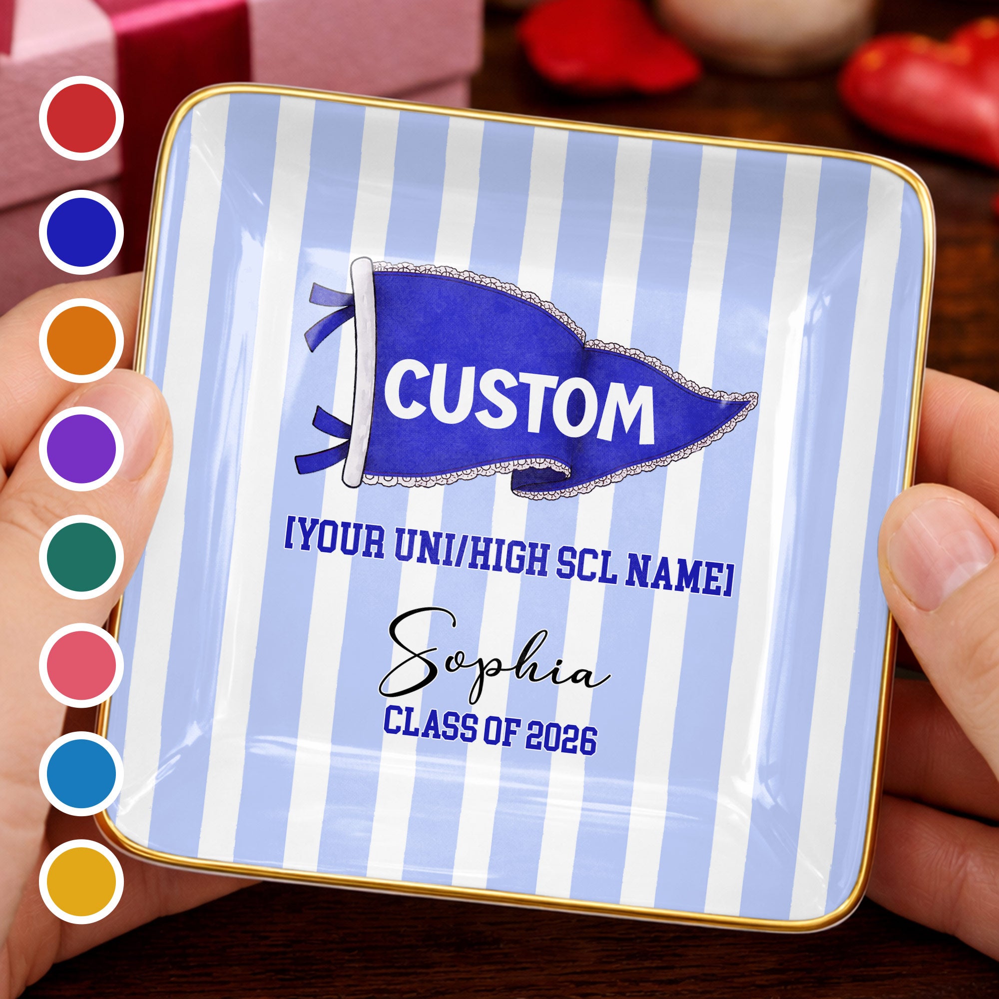 University Class of Graduation, Ceramic Dish, Gift for Graduates – ALMAGEMS