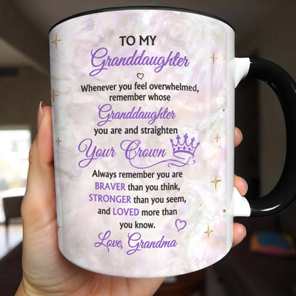 The Tassel Was Worth The Hassle Graduation Cap And Gown - Personalized Custom Accent Mug - GRAD510_AMUG