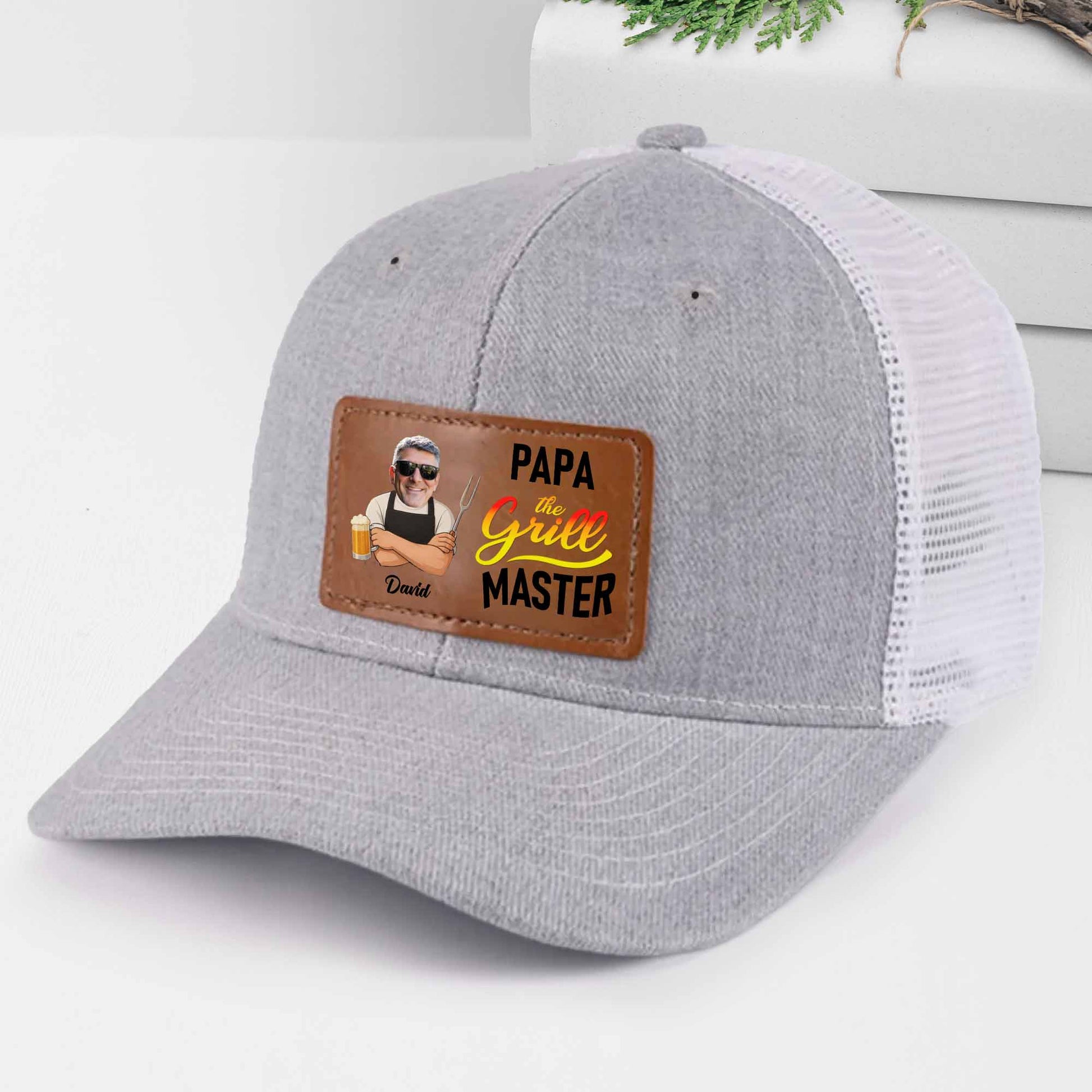 Papa The Grill Master With Grill Tools And Beer